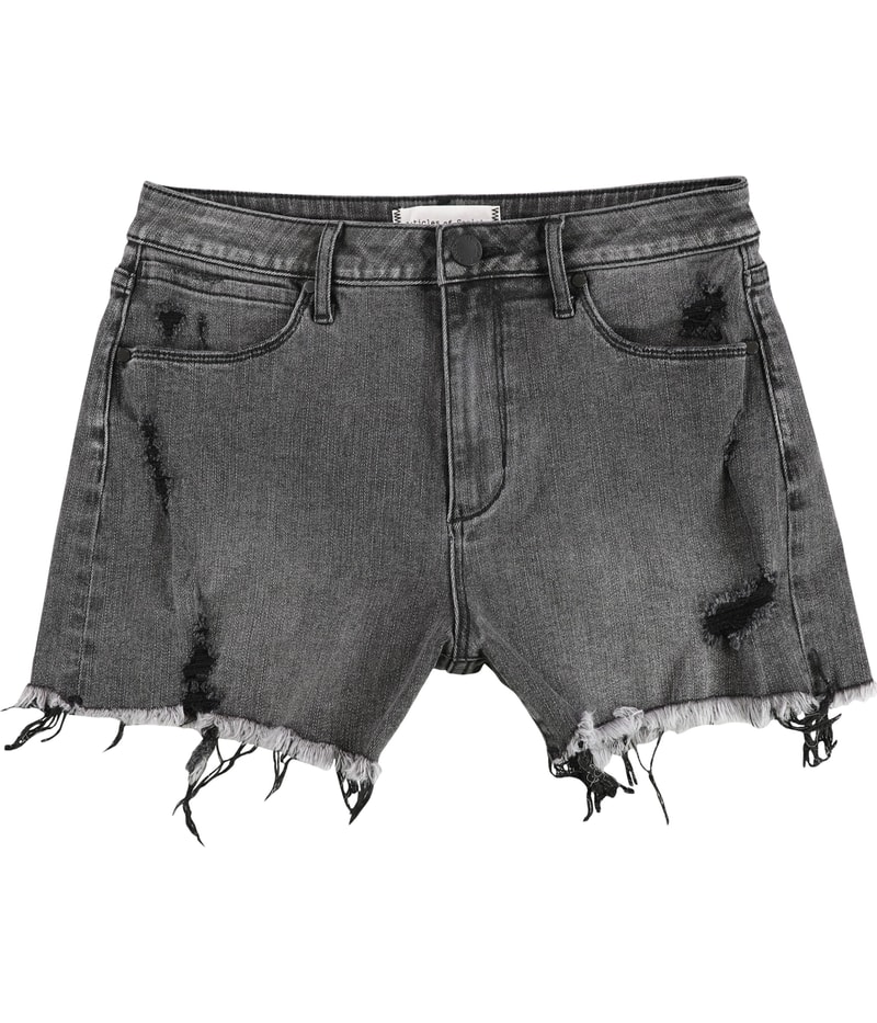Articles of Society Womens Distressed Casual Denim Shorts