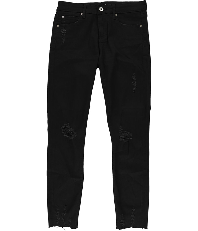 Articles of Society Womens Distressed Regular Straight Leg Jeans