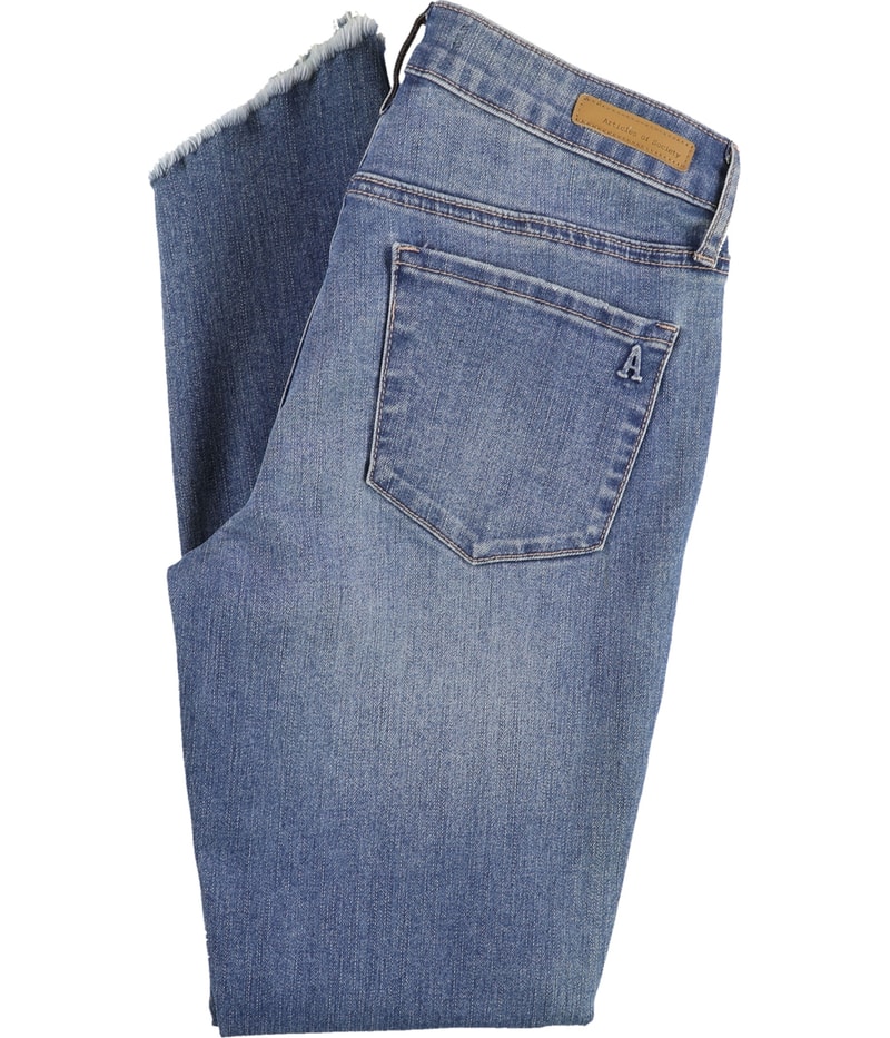 Articles of Society Womens Step-Hem Tapered Skinny Jeans