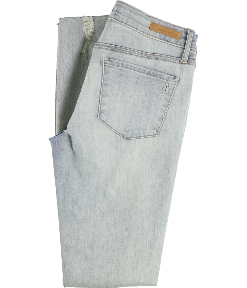 Articles of Society Womens Mya Distressed Tapered Skinny Jeans