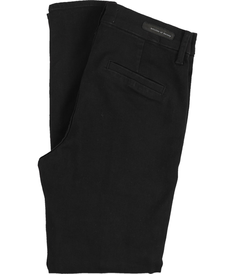 Articles of Society Womens Carlyon Tapered Skinny Jeans in Black, image 2 of 3