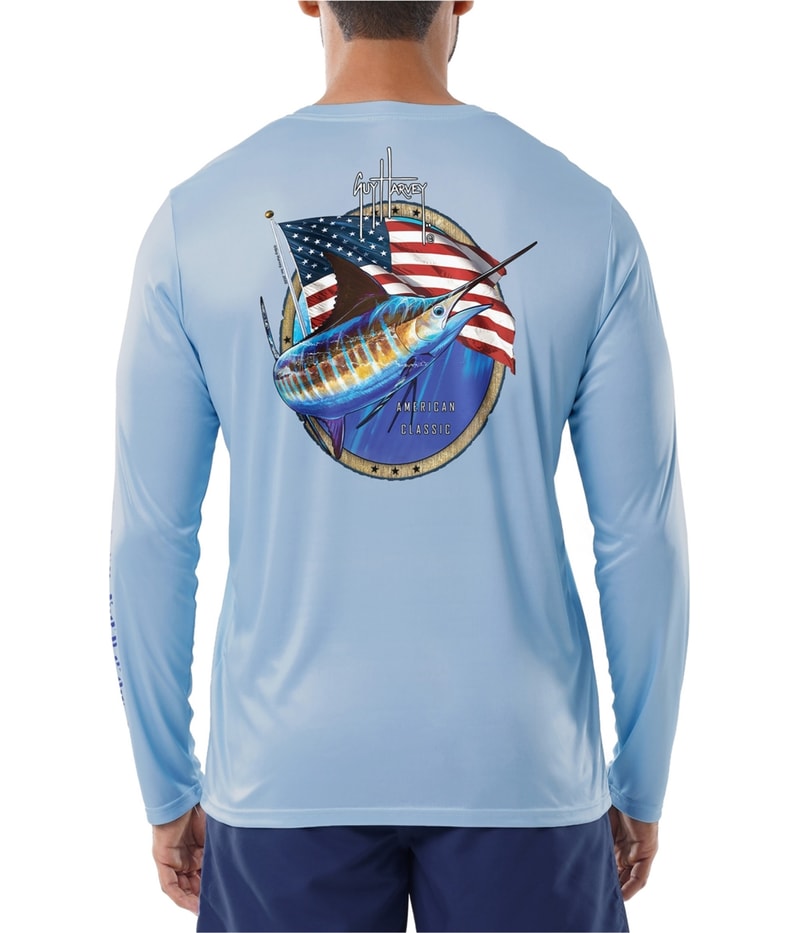 Guy Harvey Mens American Classic Logo Graphic T-Shirt
