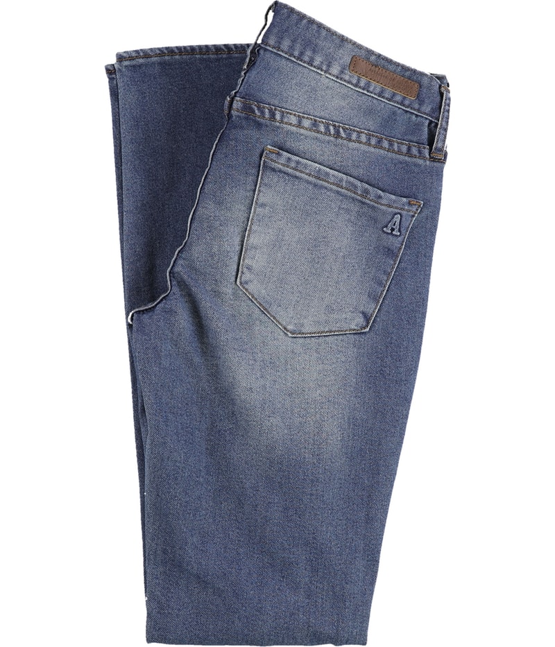 Articles of Society Womens Distressed Regular Straight Leg Jeans