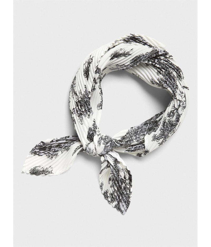 Banana Republic Mens Toile Pleated Handkerchief Bandana