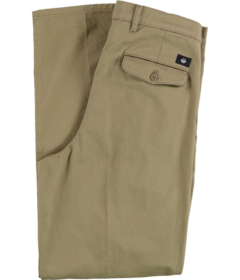 Dockers Mens Signature Pleated Classic Fit Stretch Khakis Casual Pants
