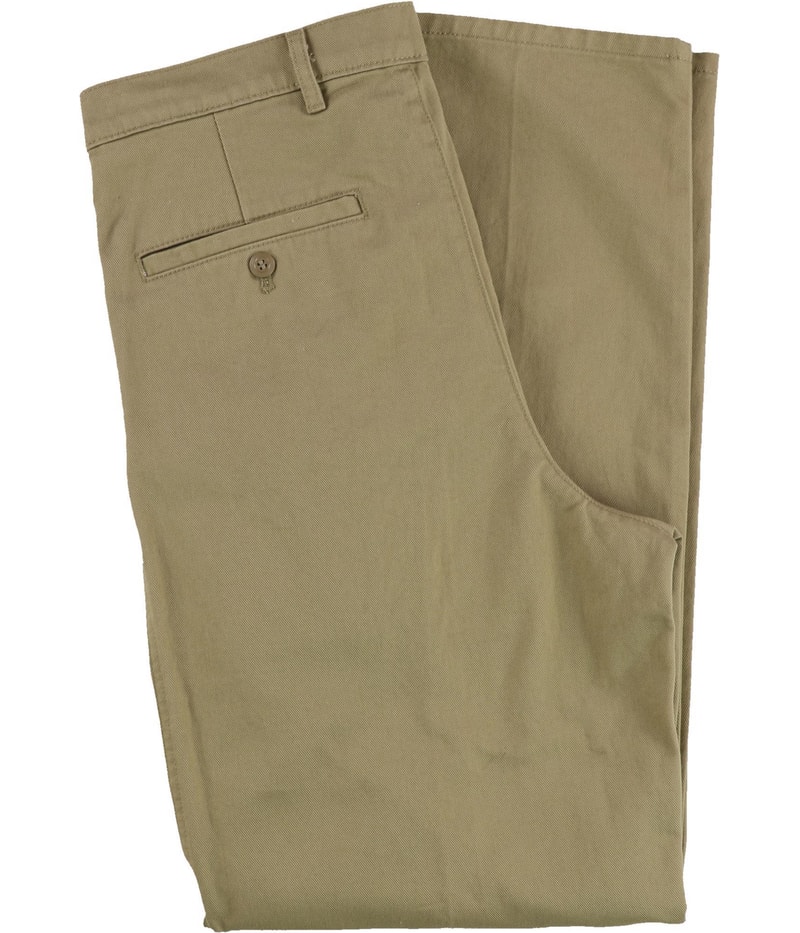 Dockers Mens Signature Pleated Classic Fit Stretch Khakis Casual Pants