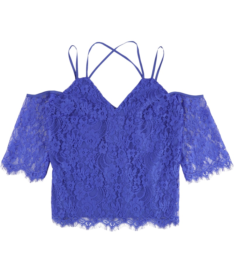 bar III Womens Off-The-Shoulder Knit Blouse