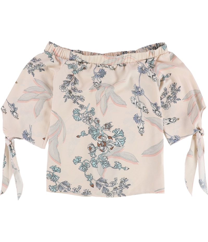 bar III Womens Knot Knit Blouse
