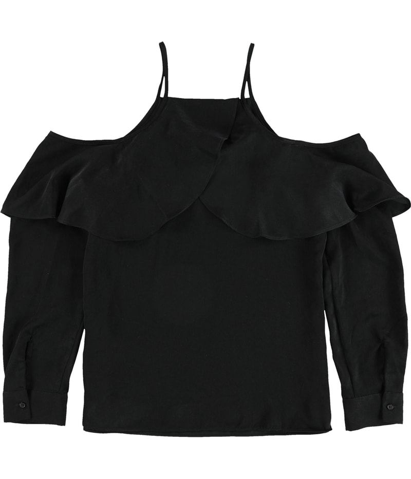 bar III Womens Cold Shoulder Knit Blouse