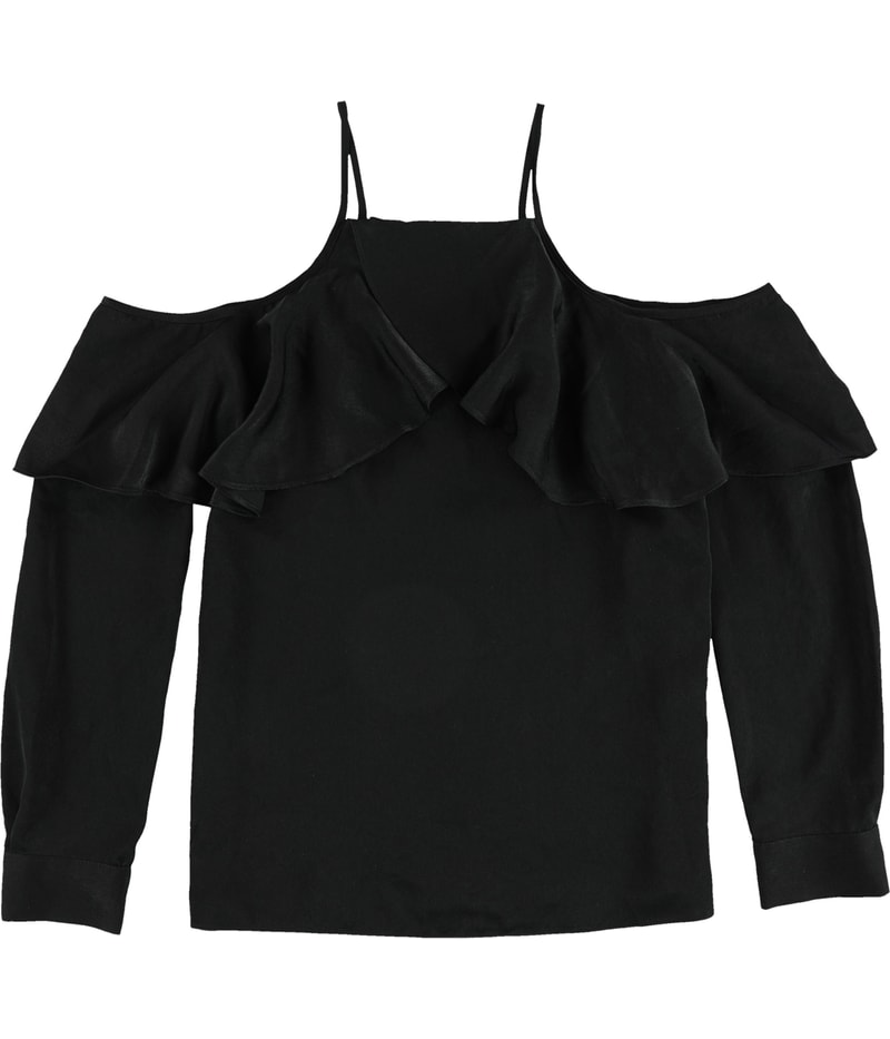 bar III Womens Cold Shoulder Knit Blouse