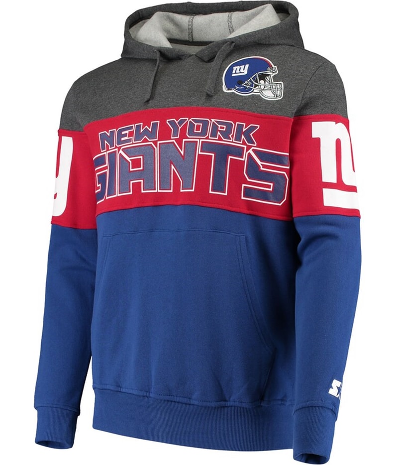 STARTER Mens New York Giants Hoodie Sweatshirt