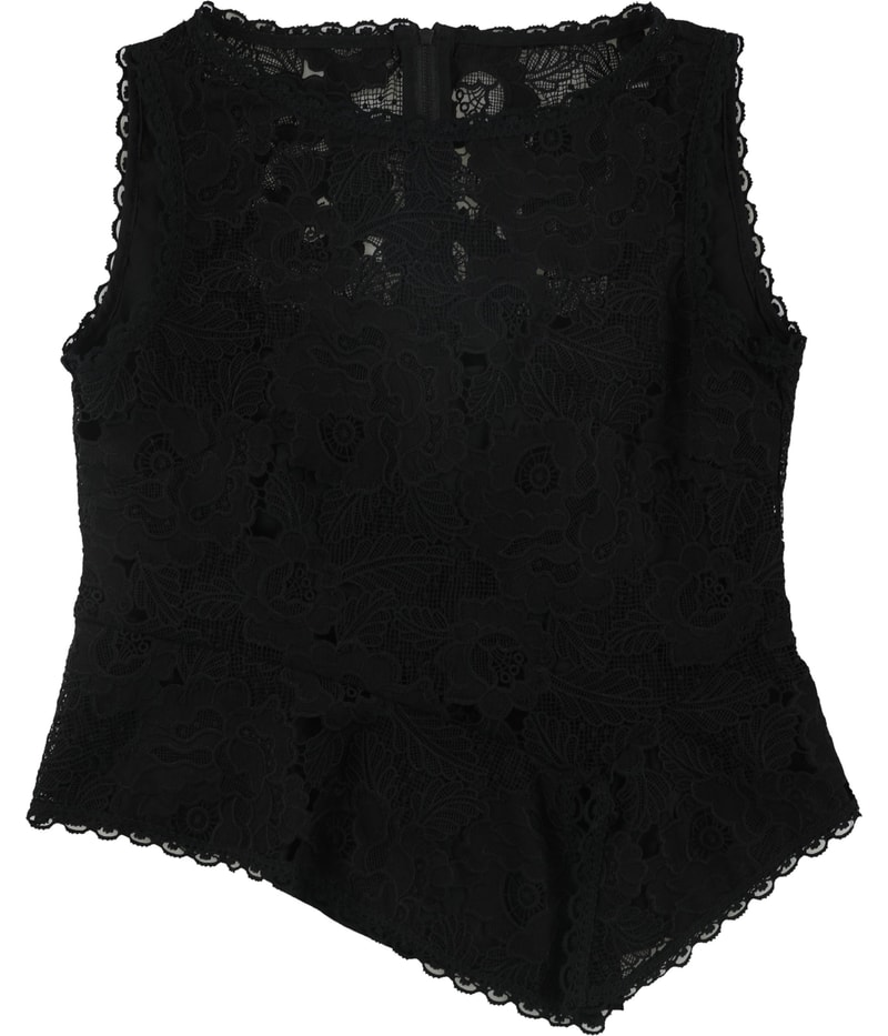 Nanette Lepore Womens Flower Lace Tank Top