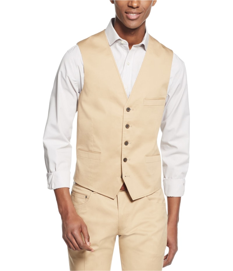 I.N.C Mens Collins Slim-Fit Five Button Vest