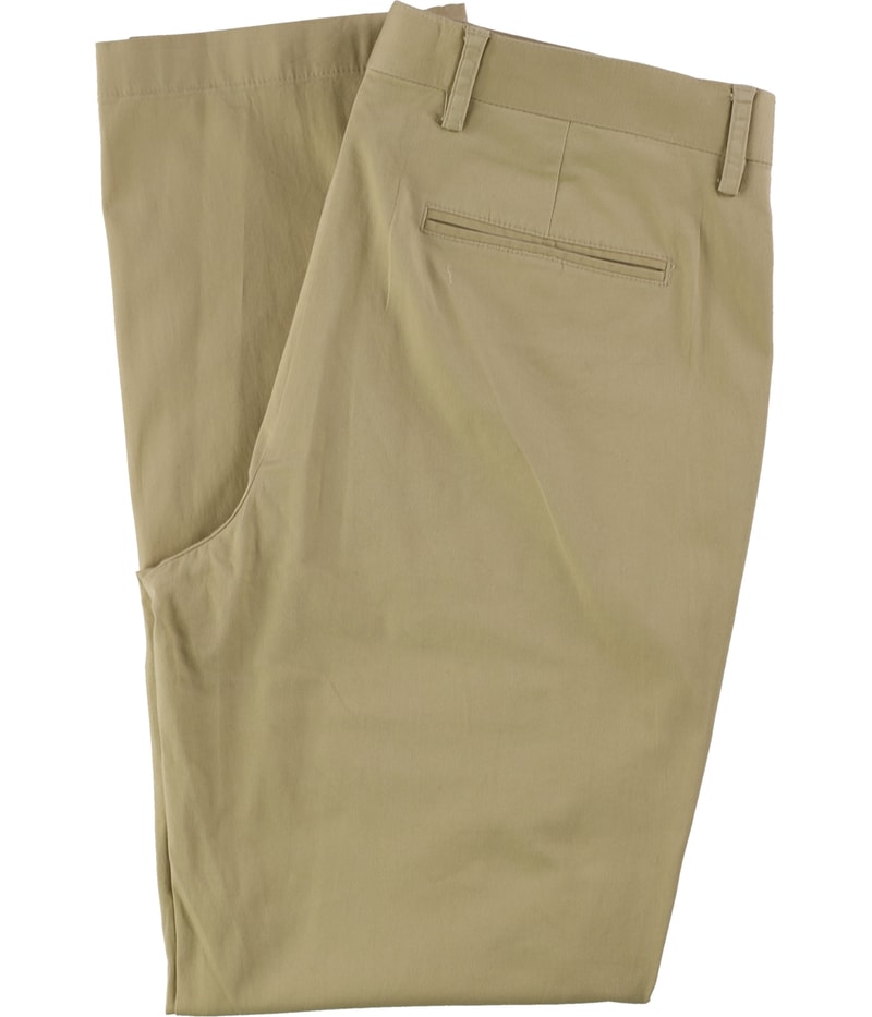 I.N.C Mens Flat Front Straight Leg Relaxed Chino Casual Pants