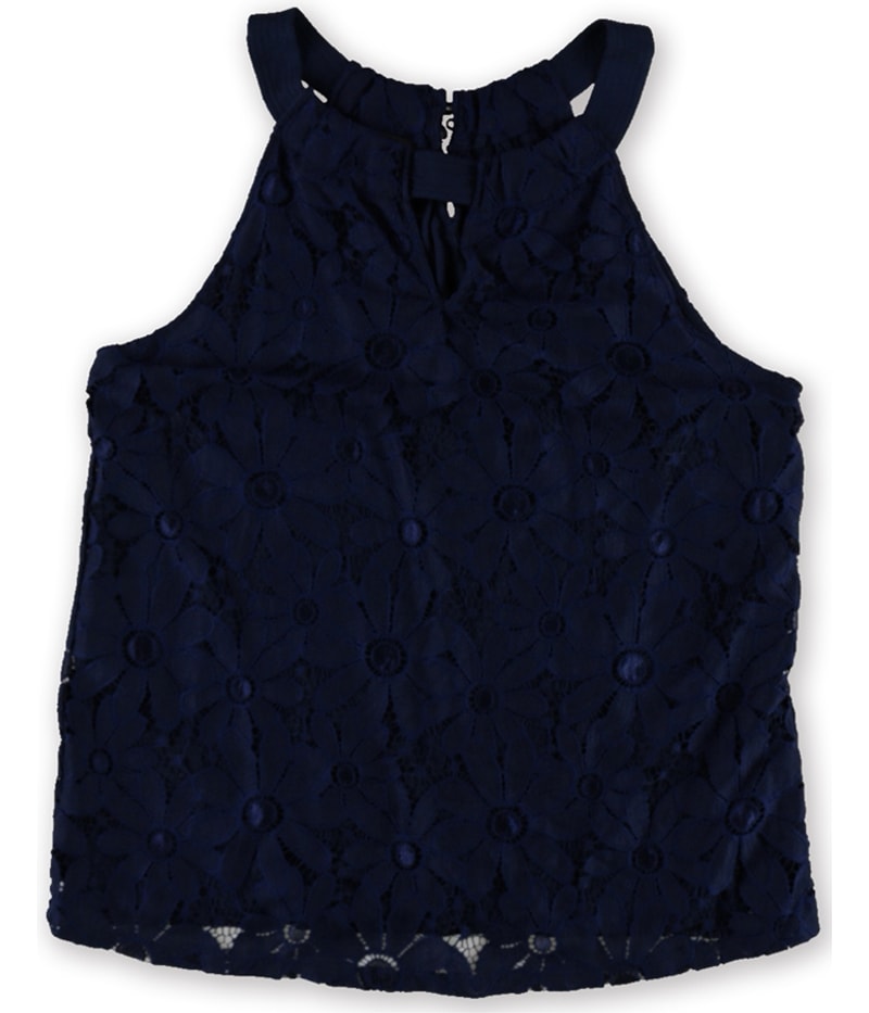 I.N.C Womens Lace Knit Blouse