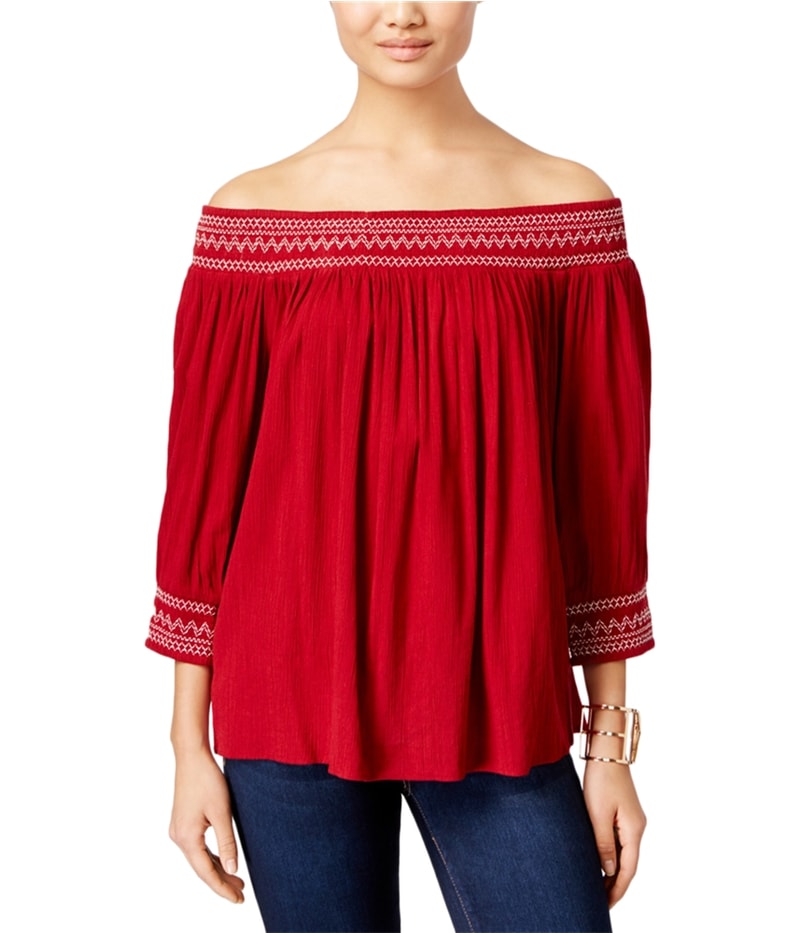 I.N.C Womens Off The Shoulder Shell Blouse