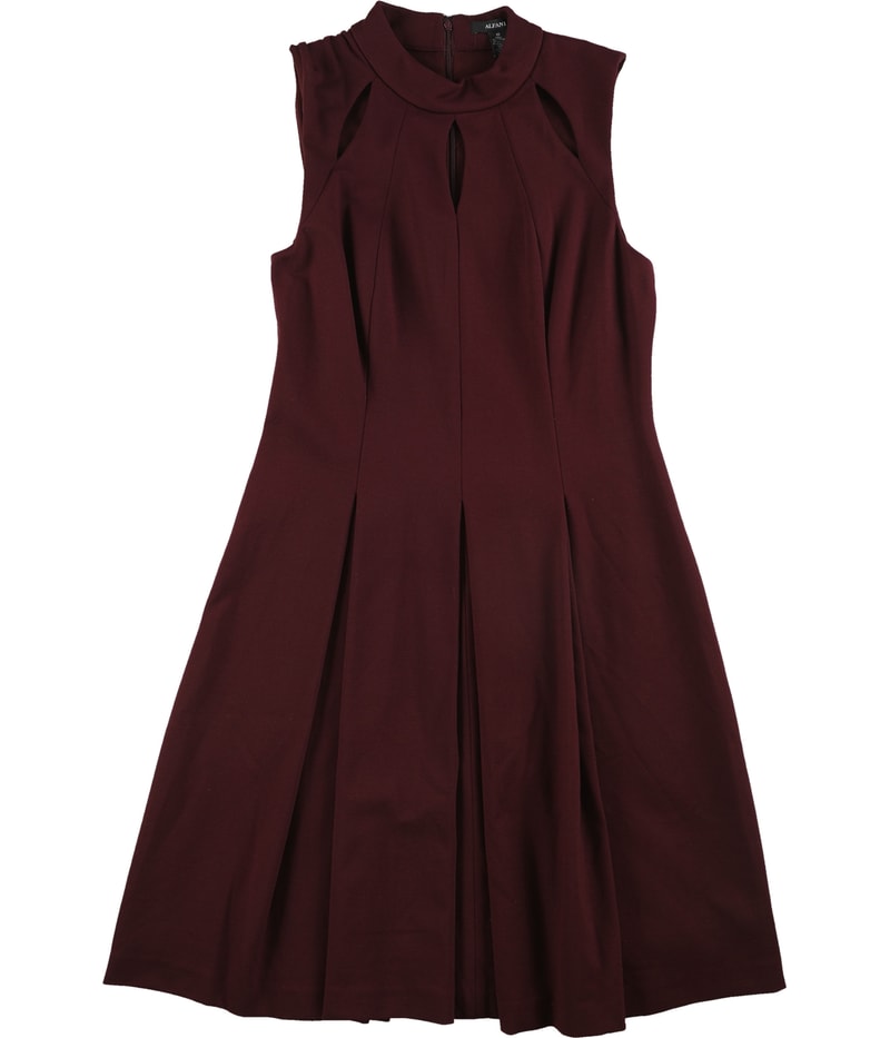 Alfani Womens Pleated A-line Dress