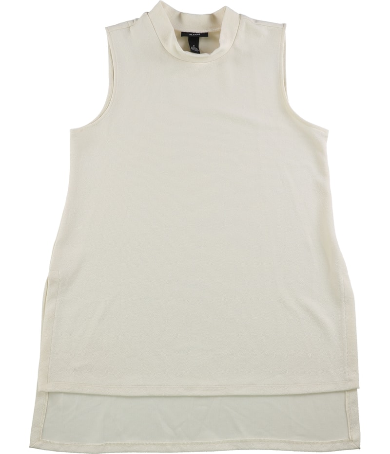 Alfani Womens Textured Hi-Low Shell Blouse