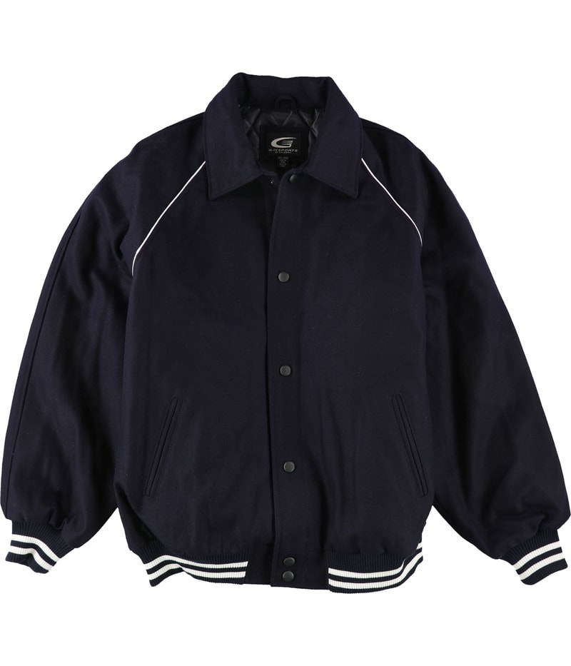 G-III Sports Mens Wool Bomber Jacket