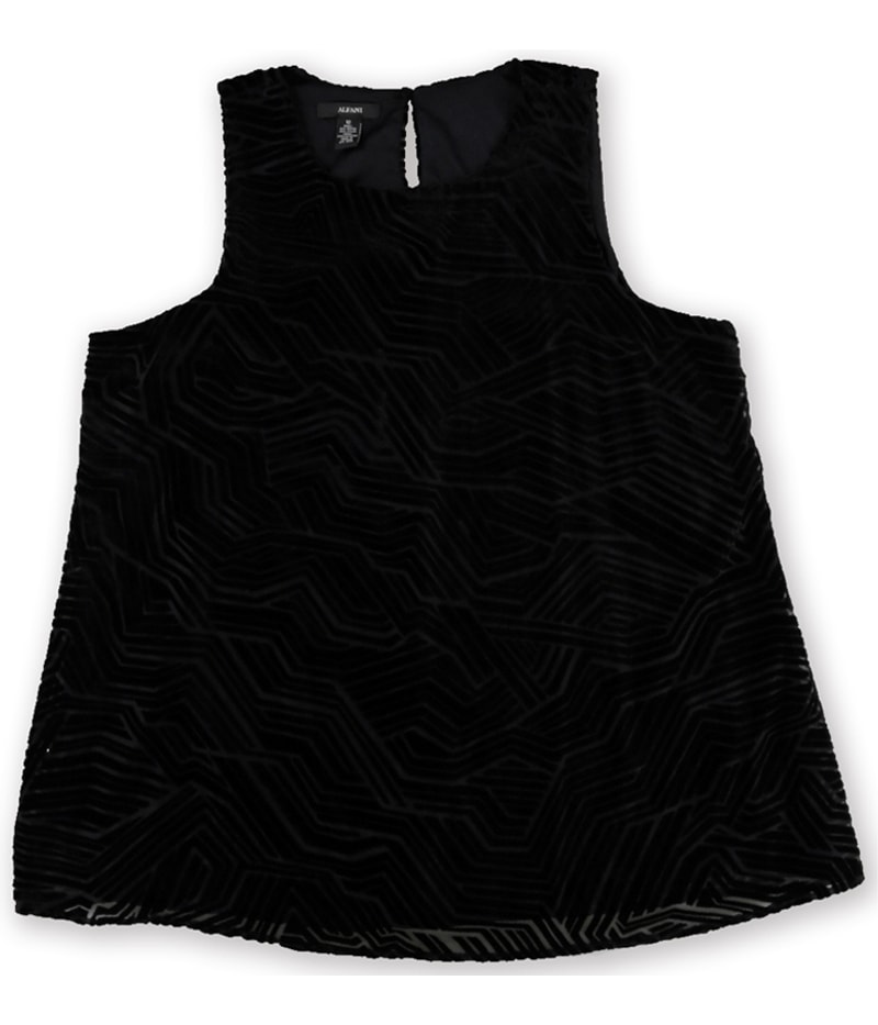Alfani Womens Velour Shell Blouse