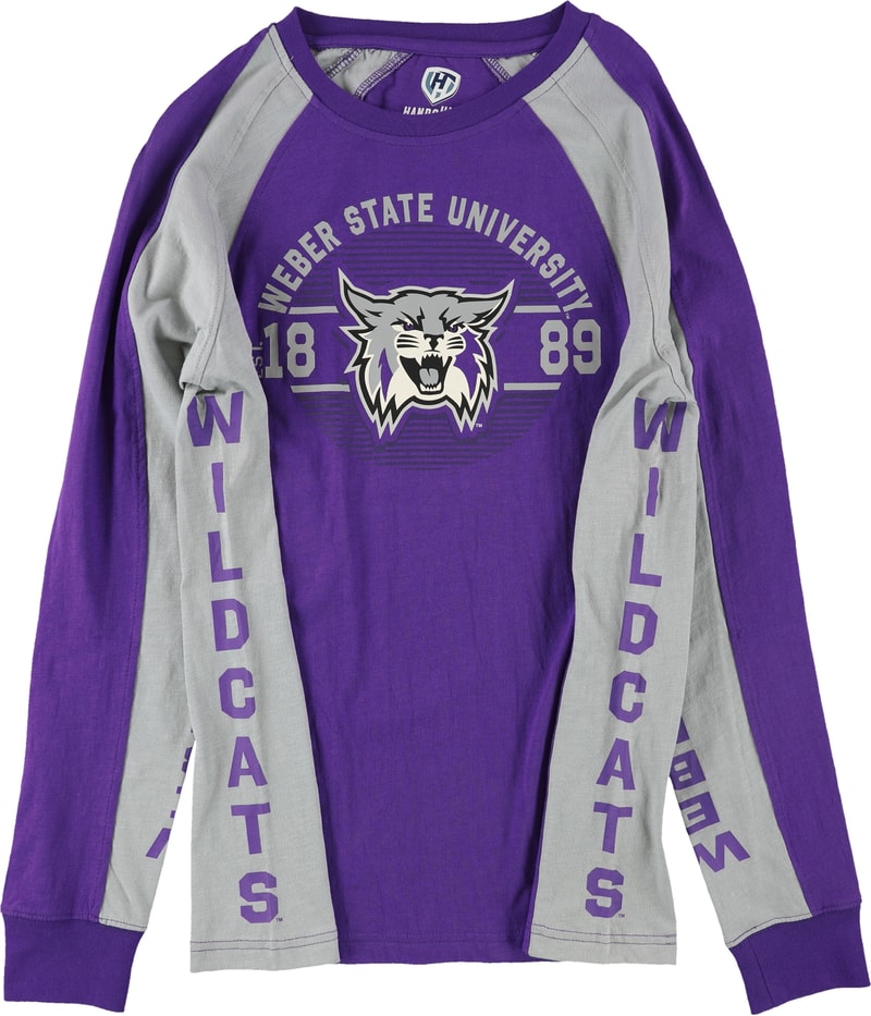 Hands High Mens Weber State Graphic T-Shirt in Purple, image 2 of 3