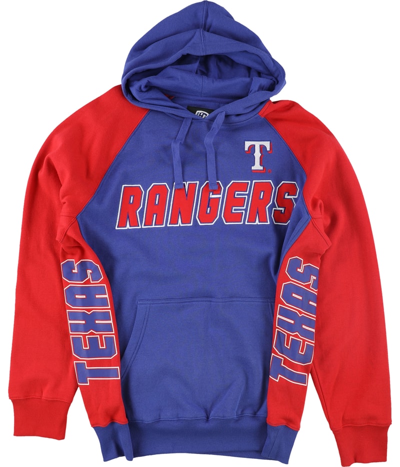 G-III Sports Mens Texas Rangers Hoodie Sweatshirt in Blue, image 2 of 3