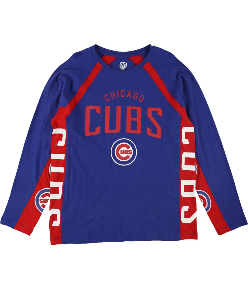 Hands High Mens Chicago Cubs Colorblock Graphic T-Shirt