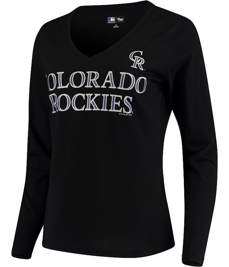 G-III Sports Womens Colorado Rockies Graphic T-Shirt