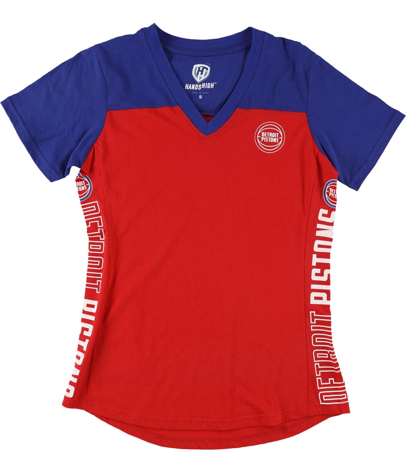 Hands High Womens Detroit Pistons Graphic T-Shirt, view 2