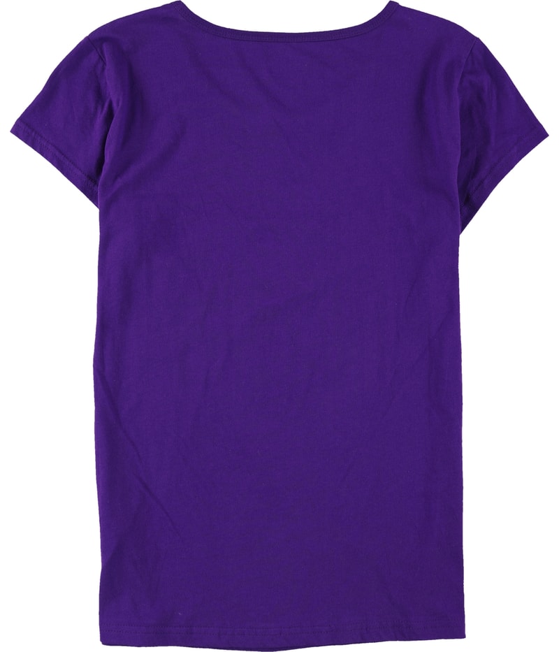 G-III Sports Womens Nascar Hall of Fame Charlotte Graphic T-Shirt in Purple, image 2 of 2