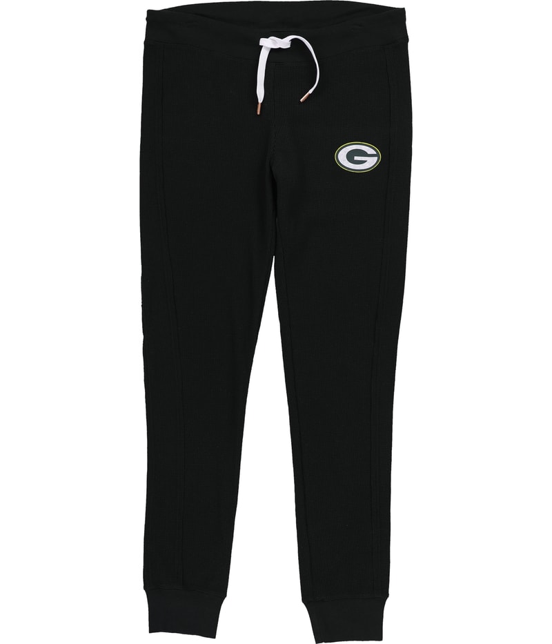 G-III Sports Womens Green Bay Packers Straight Leg Jogger Athletic Pants