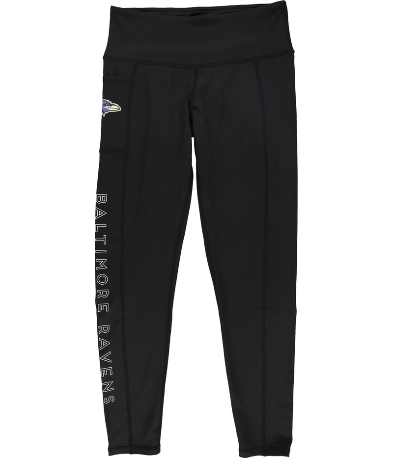 MSX Womens Baltimore Ravens Tapered Compression Leggings Athletic Pants