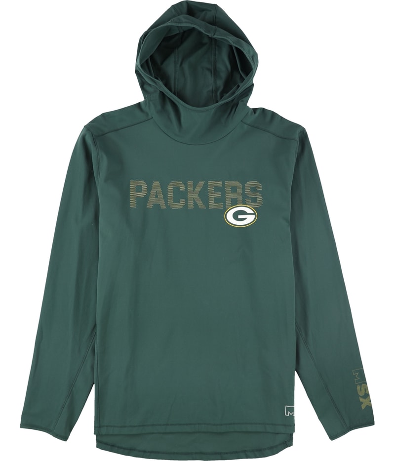 MSX Mens Green Bay Packers Hooded Graphic T-Shirt