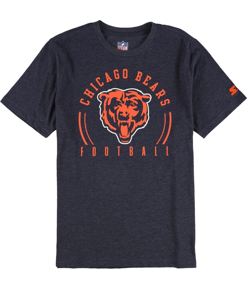 STARTER Mens Chicago Bears Graphic T-Shirt, view 4