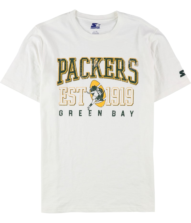 STARTER Mens Green Bay Packers Graphic T-Shirt