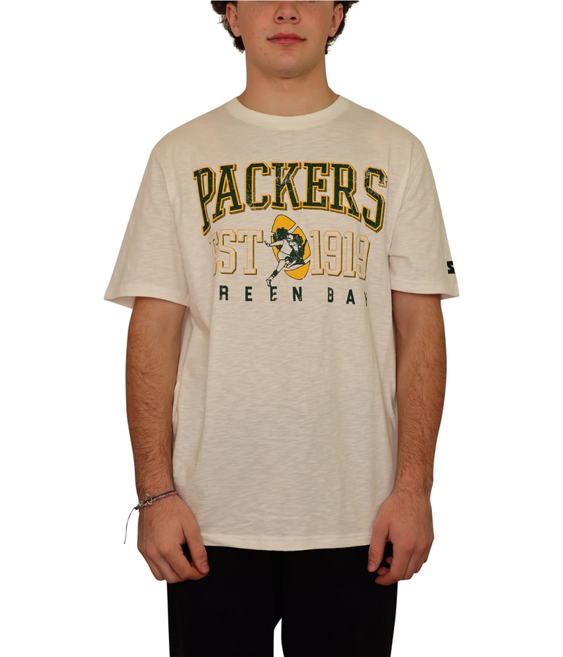 STARTER Mens Green Bay Packers Graphic T-Shirt