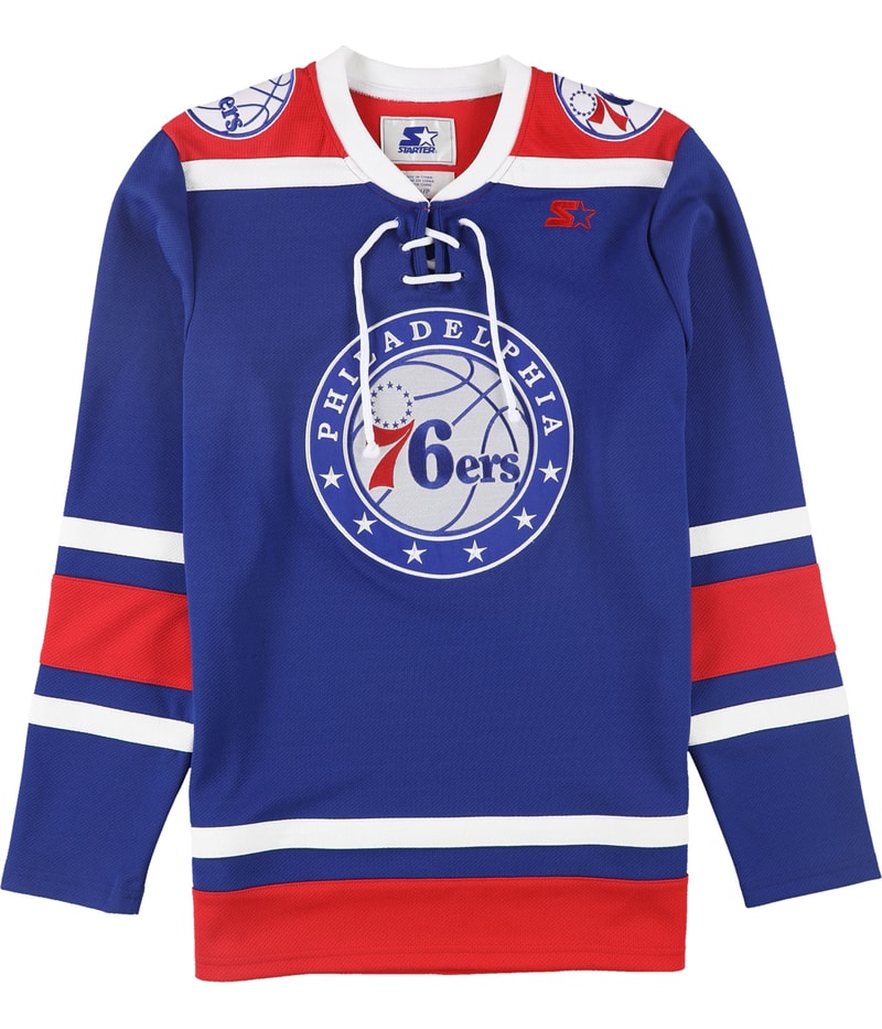 STARTER Mens Philadelphia 76ers Embellished T-Shirt