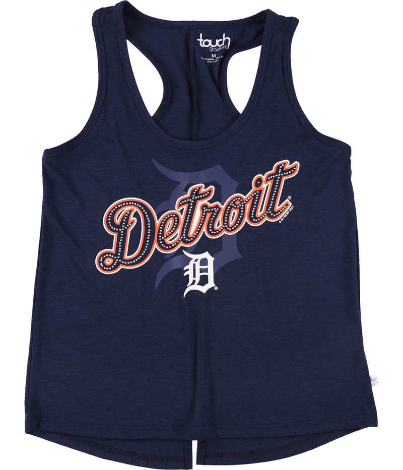 Touch Womens Detroit Tigers Split Racerback Tank Top