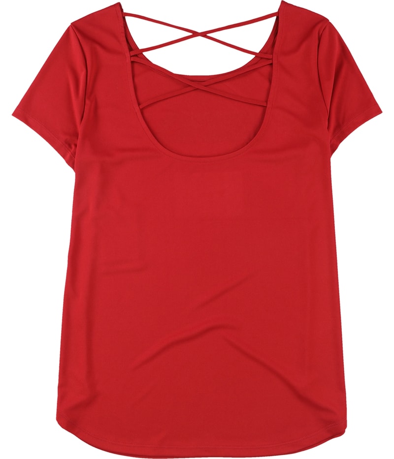 Touch Womens University of Wisoncin Badgers Open Racerback Graphic T-Shirt, view 2