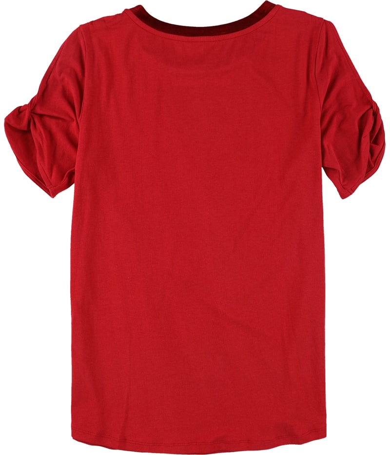 Touch Womens Diamondbacks Twist Sleeve Embellished T-Shirt