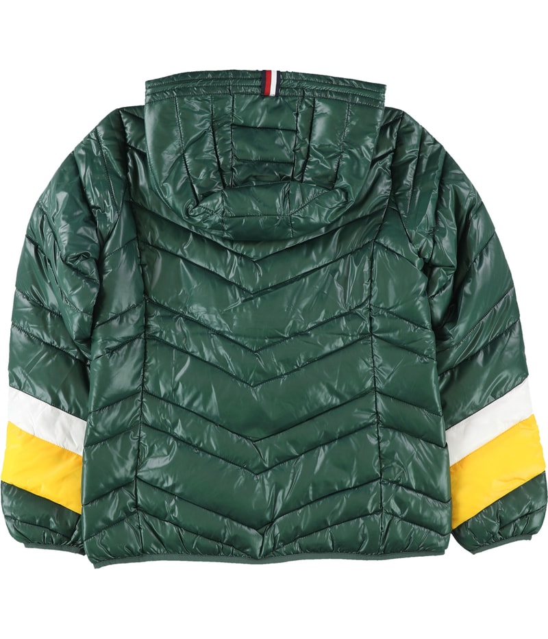 Tommy Hilfiger Womens Green Bay Packers Puffer Jacket, view 2