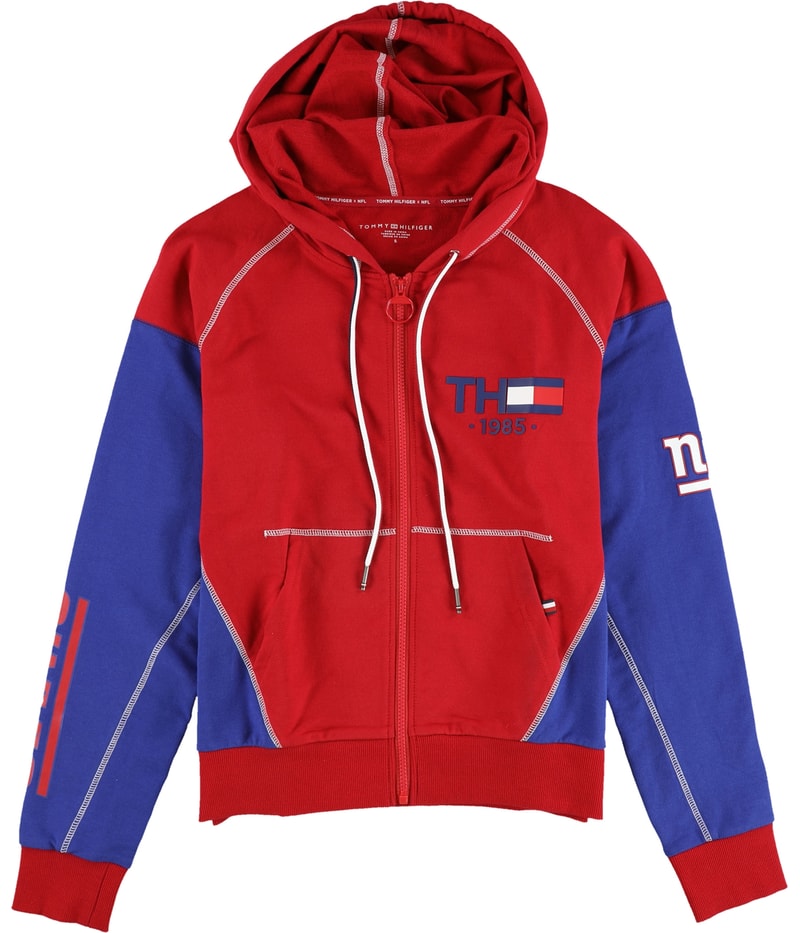 Tommy Hilfiger Womens TH 1985 New York Giants Track Jacket Sweatshirt