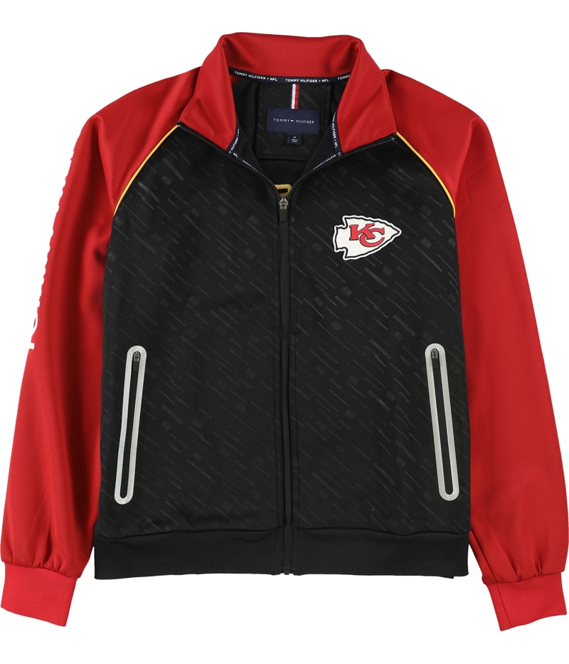 Tommy Hilfiger Mens Kansas City Chiefs Track Jacket Sweatshirt