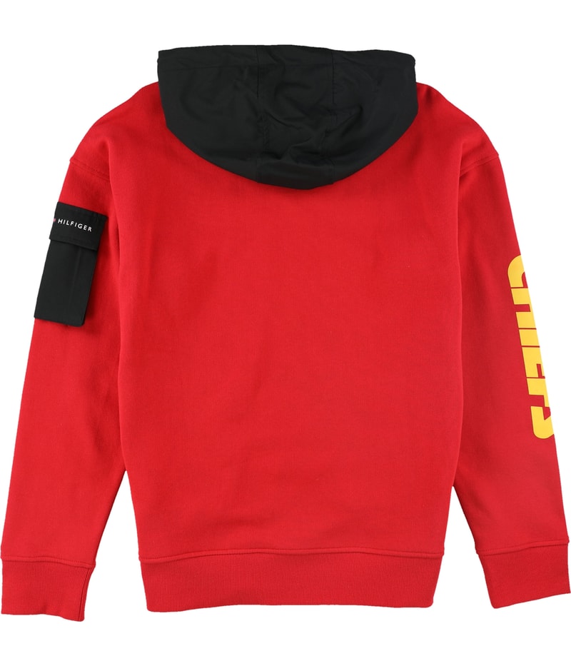 Tommy Hilfiger Mens Kansas City Chiefs Hoodie Sweatshirt in Red, image 2 of 2