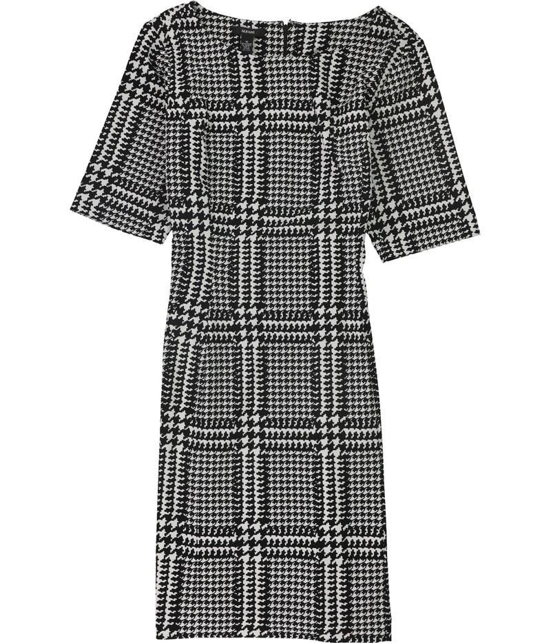Alfani Womens Black and White Flounce Dress