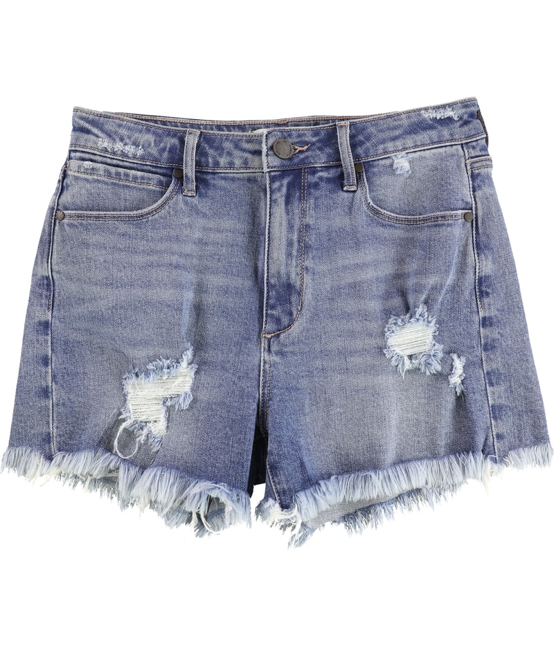 Articles of Society Womens Fringe Casual Denim Shorts