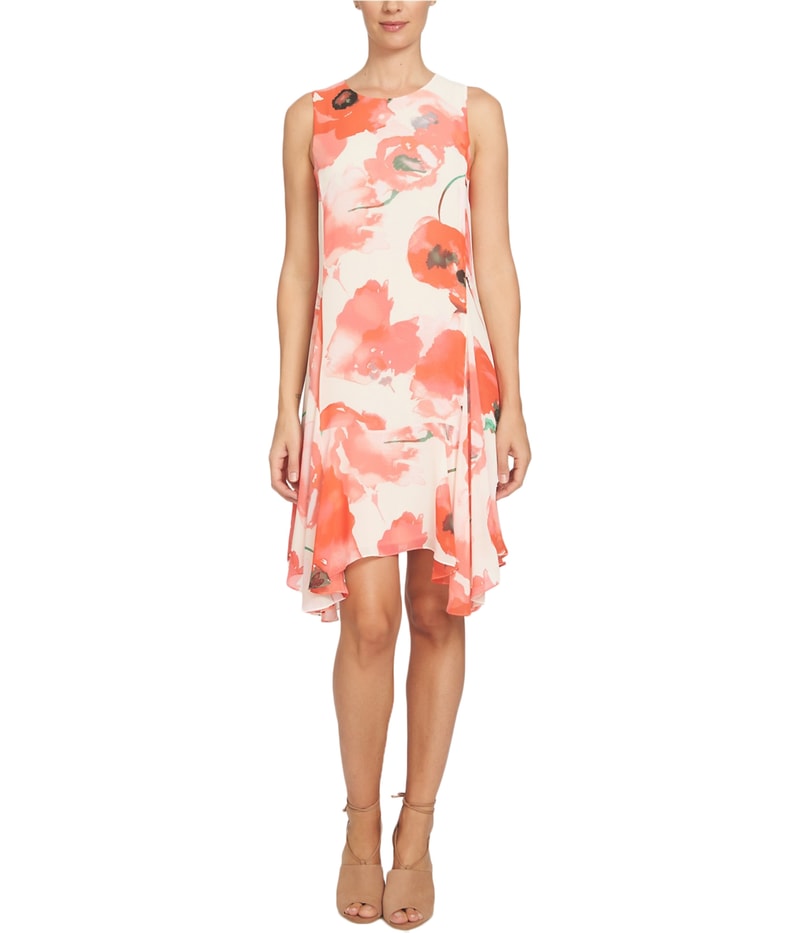 CeCe Womens Watercolor Shift Dress