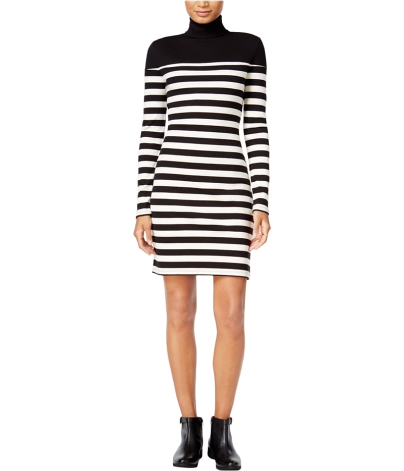 maison Jules Womens Striped Blouson Dress