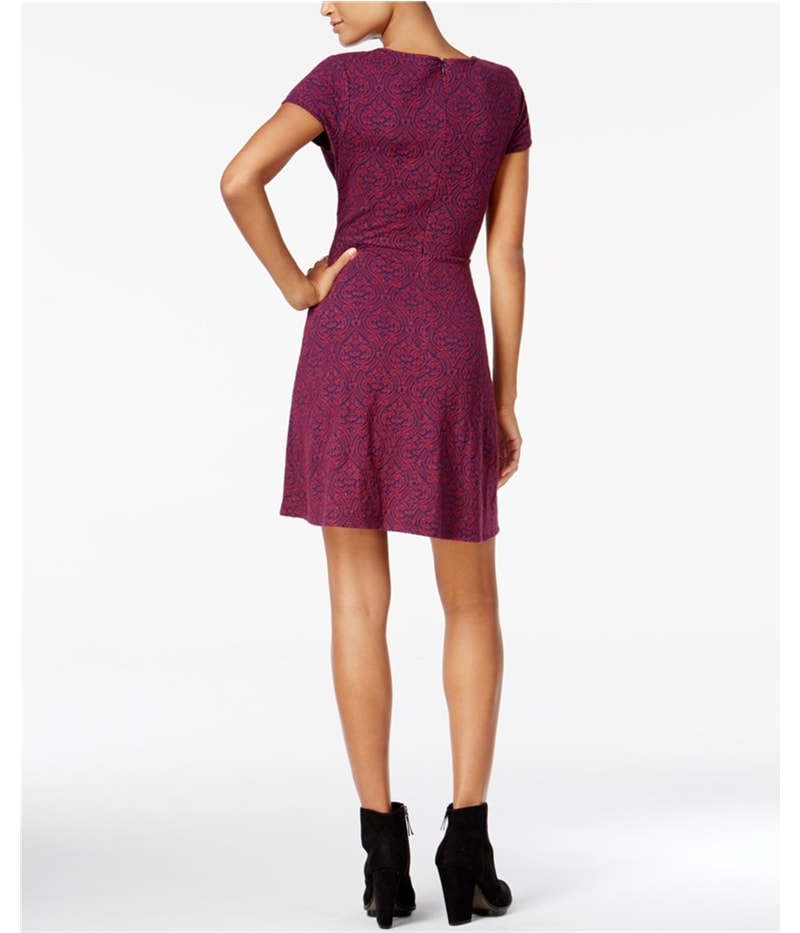 maison Jules Womens textured filigree A-line Dress