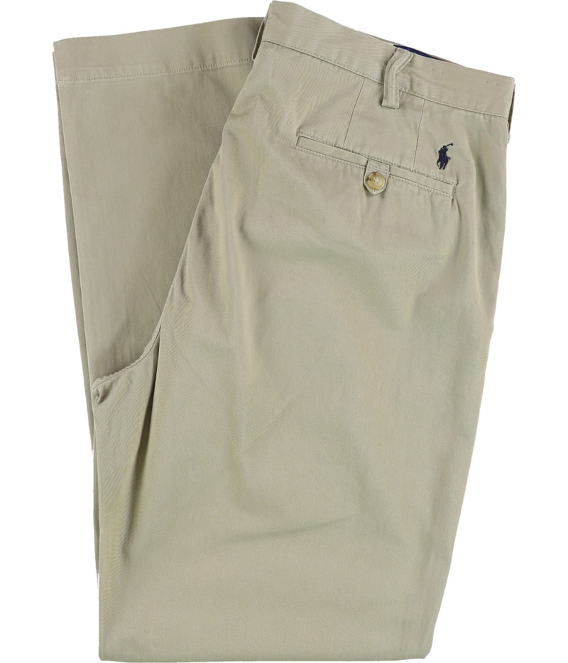 Ralph Lauren Mens Bedford Classic Fit Straight Leg Relaxed Chino Casual Pants
